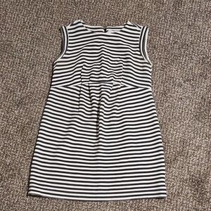 Liz Lange Black and White Striped Maternity Dress